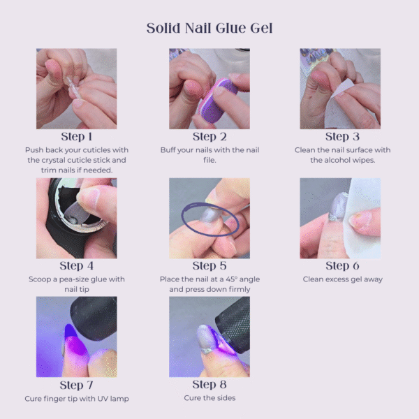 Solid Nail Glue Gel - Image 3